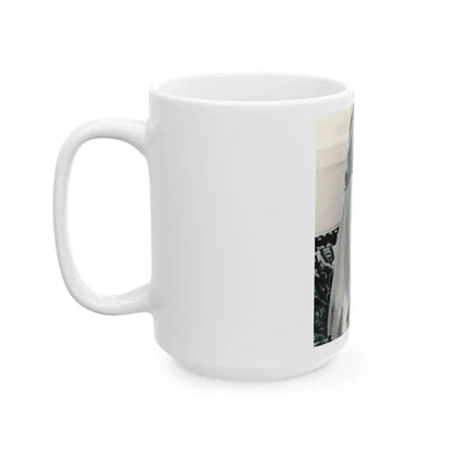 Joan Collins #644 (Vintage Female Icon) White Coffee Mug - Go Mug Yourself