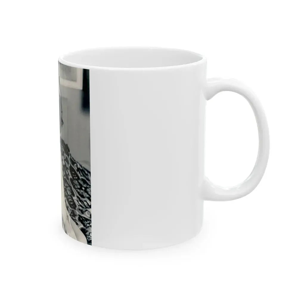 Joan Collins #644 (Vintage Female Icon) White Coffee Mug - Go Mug Yourself