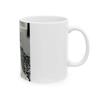 Joan Collins #644 (Vintage Female Icon) White Coffee Mug - Go Mug Yourself