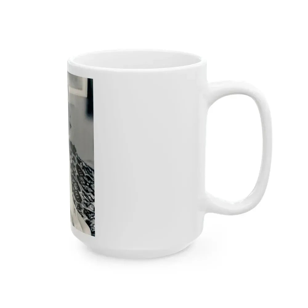 Joan Collins #644 (Vintage Female Icon) White Coffee Mug - Go Mug Yourself
