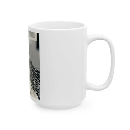 Joan Collins #644 (Vintage Female Icon) White Coffee Mug - Go Mug Yourself