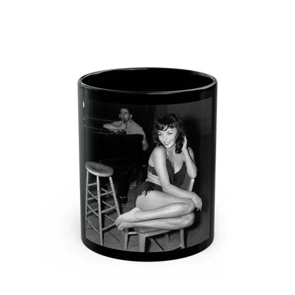 Joan Collins #648 (Vintage Female Icon) Black Coffee Mug 11oz - Go Mug Yourself