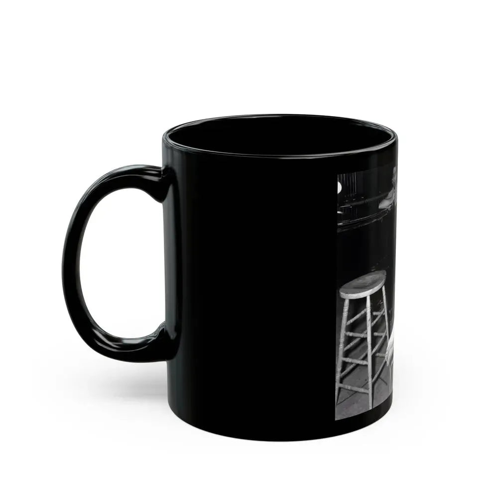 Joan Collins #648 (Vintage Female Icon) Black Coffee Mug - Go Mug Yourself