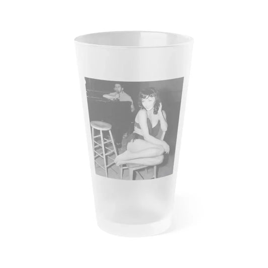 Joan Collins #648 (Vintage Female Icon) Frosted Pint Glass 16oz 16oz Frosted - Go Mug Yourself