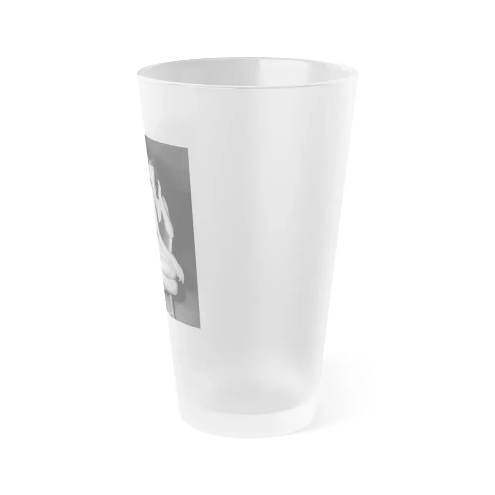 Joan Collins #648 (Vintage Female Icon) Frosted Pint Glass 16oz - Go Mug Yourself