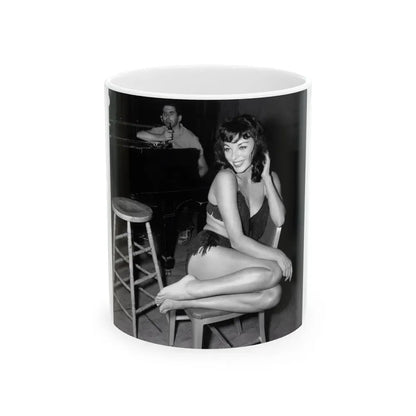 Joan Collins #648 (Vintage Female Icon) White Coffee Mug 11oz - Go Mug Yourself