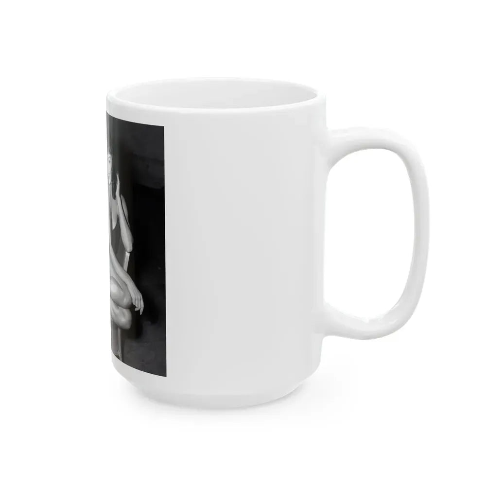 Joan Collins #648 (Vintage Female Icon) White Coffee Mug - Go Mug Yourself