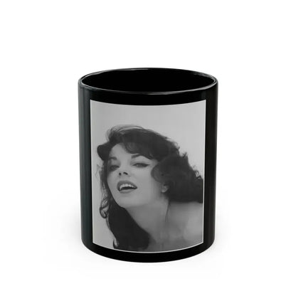 Joan Collins #651 (Vintage Female Icon) Black Coffee Mug 11oz - Go Mug Yourself