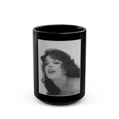 Joan Collins #651 (Vintage Female Icon) Black Coffee Mug 15oz - Go Mug Yourself