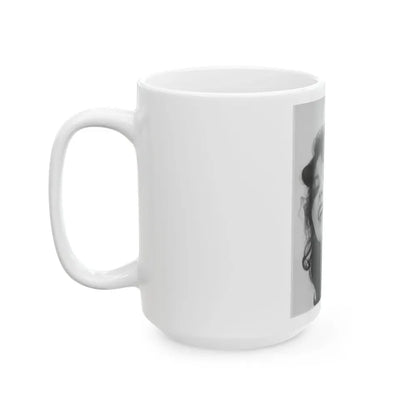 Joan Collins #651 (Vintage Female Icon) White Coffee Mug - Go Mug Yourself