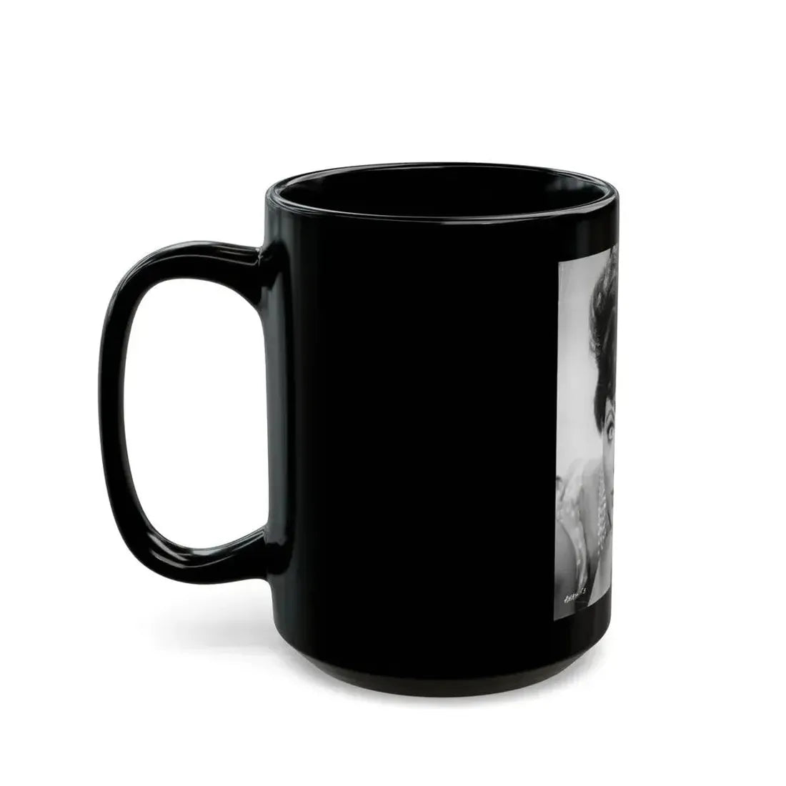 Joan Collins #653 (Vintage Female Icon) Black Coffee Mug - Go Mug Yourself