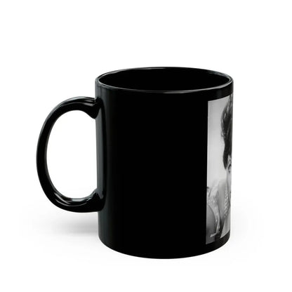 Joan Collins #653 (Vintage Female Icon) Black Coffee Mug - Go Mug Yourself