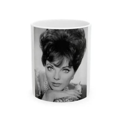 Joan Collins #653 (Vintage Female Icon) White Coffee Mug 11oz - Go Mug Yourself