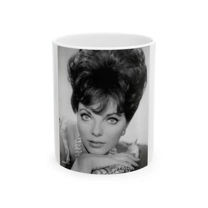 Joan Collins #653 (Vintage Female Icon) White Coffee Mug 11oz - Go Mug Yourself