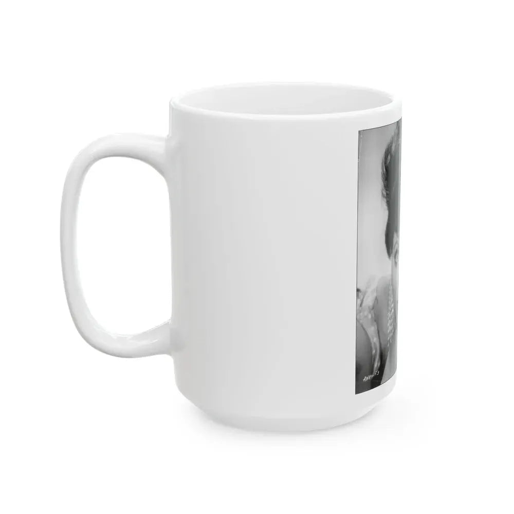 Joan Collins #653 (Vintage Female Icon) White Coffee Mug - Go Mug Yourself
