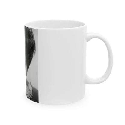 Joan Collins #653 (Vintage Female Icon) White Coffee Mug - Go Mug Yourself
