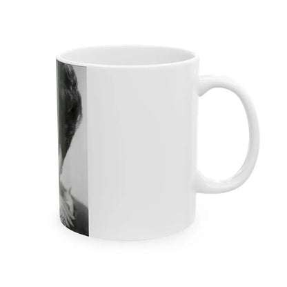Joan Collins #653 (Vintage Female Icon) White Coffee Mug - Go Mug Yourself