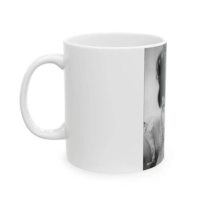 Joan Collins #653 (Vintage Female Icon) White Coffee Mug - Go Mug Yourself