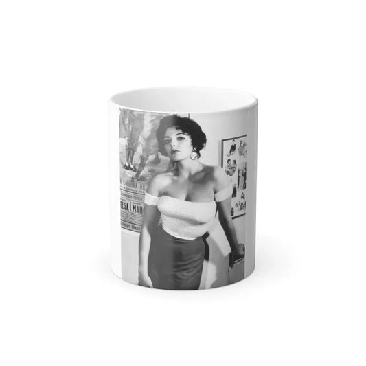 Joan Collins #654 (Vintage Female Icon) Color Changing Coffee Mug 11oz - Go Mug Yourself
