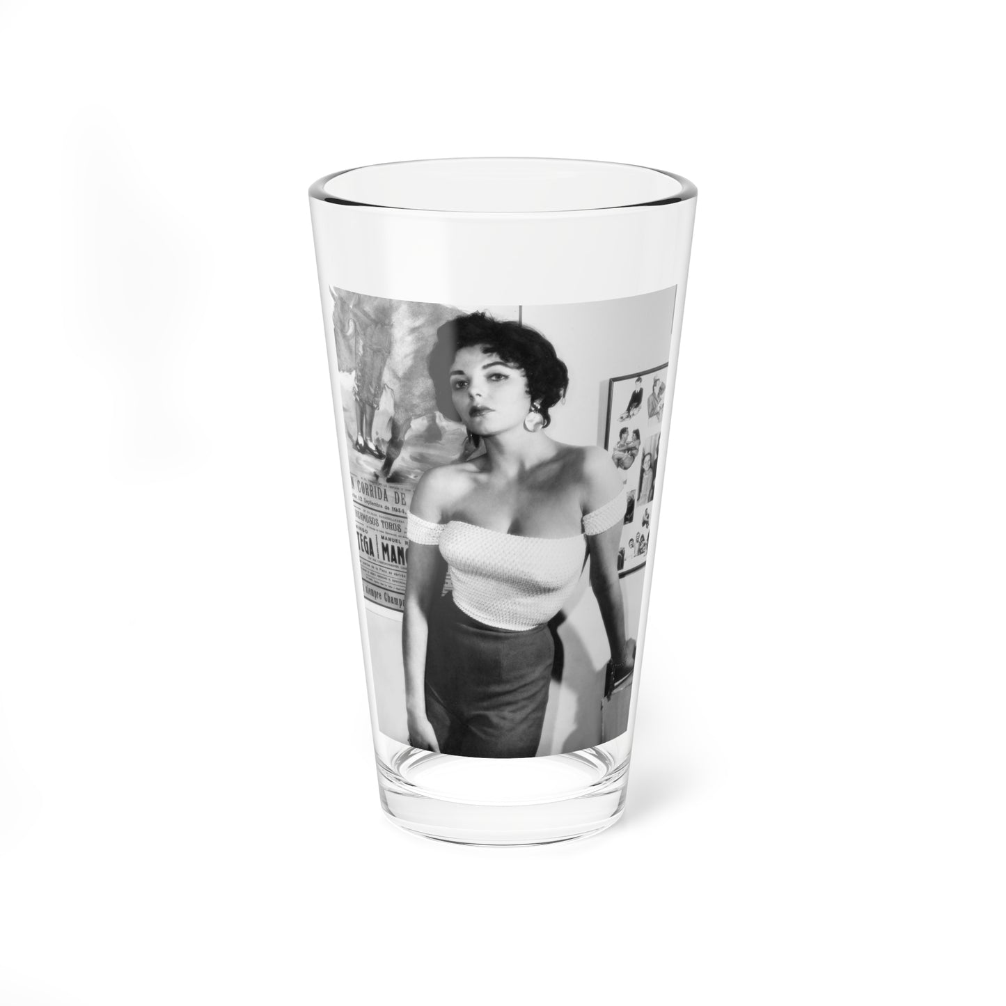 Joan Collins #654 (Vintage Female Icon) Pint Glass 16oz-16oz-Go Mug Yourself