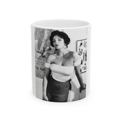 Joan Collins #654 (Vintage Female Icon) White Coffee Mug 11oz - Go Mug Yourself