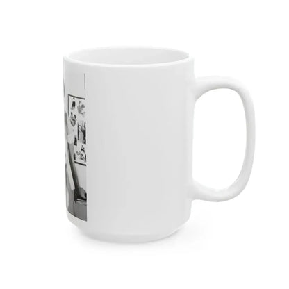 Joan Collins #654 (Vintage Female Icon) White Coffee Mug - Go Mug Yourself