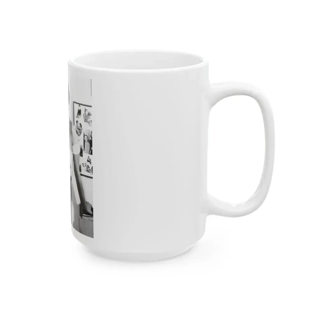 Joan Collins #654 (Vintage Female Icon) White Coffee Mug - Go Mug Yourself
