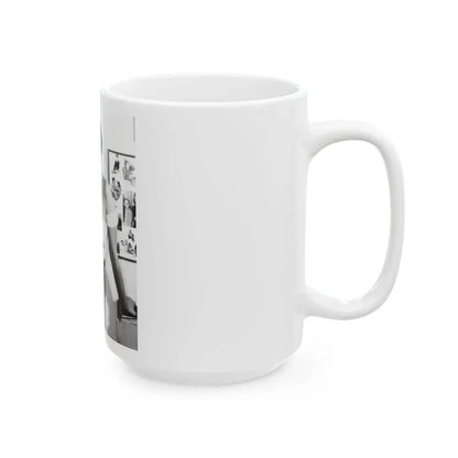 Joan Collins #654 (Vintage Female Icon) White Coffee Mug - Go Mug Yourself