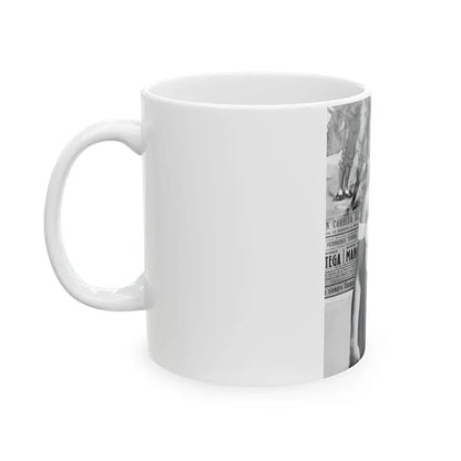 Joan Collins #654 (Vintage Female Icon) White Coffee Mug - Go Mug Yourself