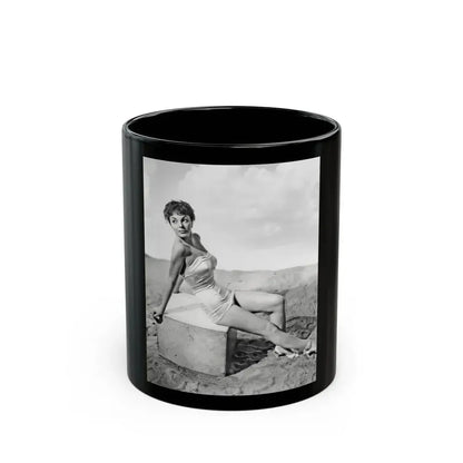 Joan Collins #655 (Vintage Female Icon) Black Coffee Mug 11oz - Go Mug Yourself