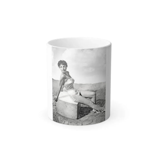 Joan Collins #655 (Vintage Female Icon) Color Changing Coffee Mug 11oz - Go Mug Yourself