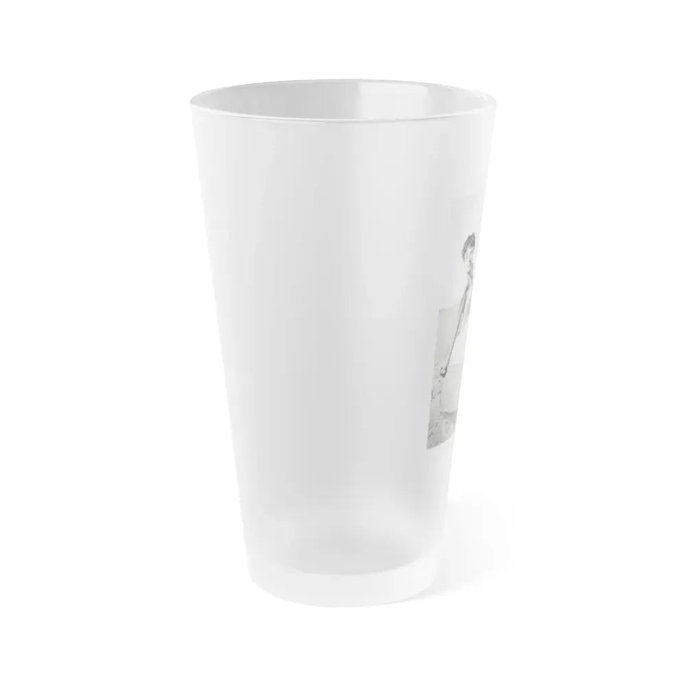 Joan Collins #655 (Vintage Female Icon) Frosted Pint Glass 16oz - Go Mug Yourself