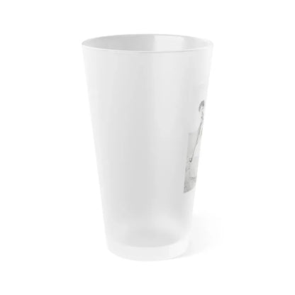 Joan Collins #655 (Vintage Female Icon) Frosted Pint Glass 16oz - Go Mug Yourself