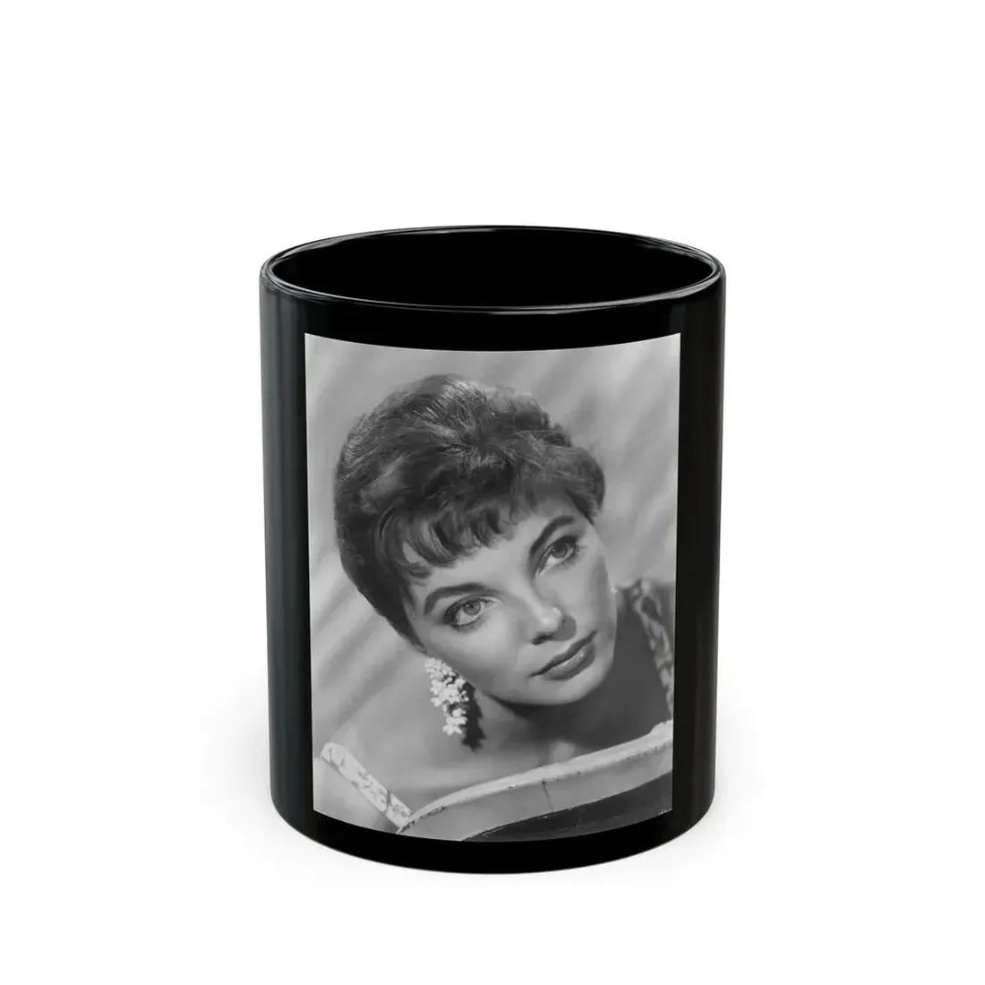 Joan Collins #657 (Vintage Female Icon) Black Coffee Mug 11oz - Go Mug Yourself