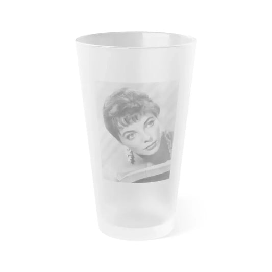 Joan Collins #657 (Vintage Female Icon) Frosted Pint Glass 16oz 16oz Frosted - Go Mug Yourself