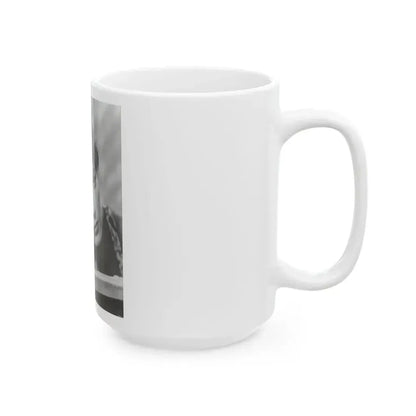 Joan Collins #657 (Vintage Female Icon) White Coffee Mug - Go Mug Yourself