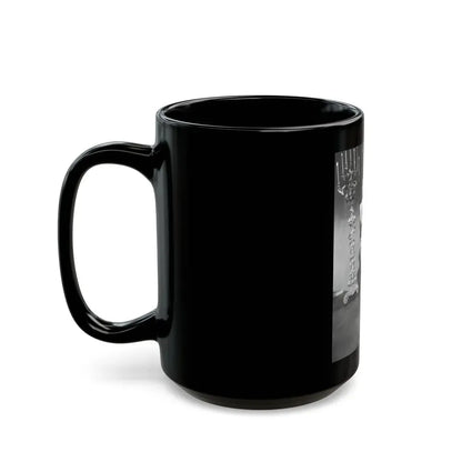 Joan Collins #658 (Vintage Female Icon) Black Coffee Mug - Go Mug Yourself