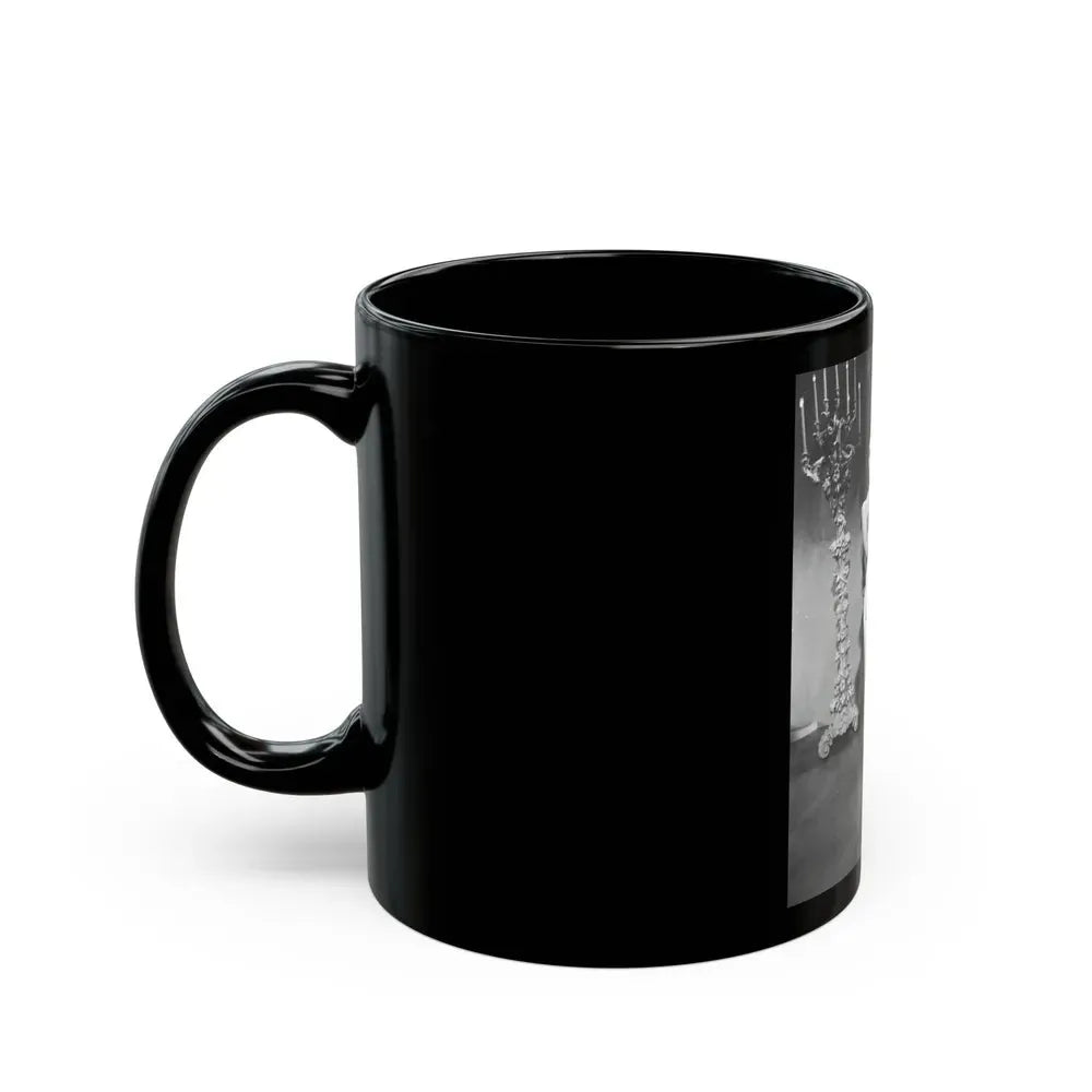 Joan Collins #658 (Vintage Female Icon) Black Coffee Mug - Go Mug Yourself