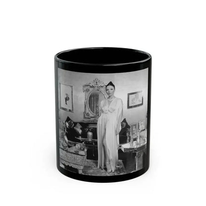 Joan Collins #659 (Vintage Female Icon) Black Coffee Mug 11oz - Go Mug Yourself