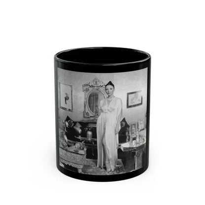 Joan Collins #659 (Vintage Female Icon) Black Coffee Mug 11oz - Go Mug Yourself