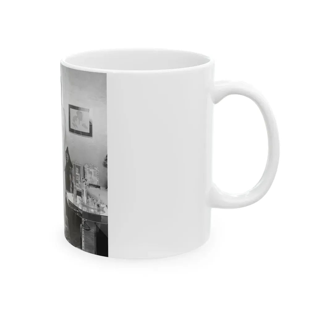 Joan Collins #659 (Vintage Female Icon) White Coffee Mug - Go Mug Yourself