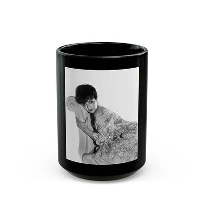 Joan Collins #660 (Vintage Female Icon) Black Coffee Mug 15oz - Go Mug Yourself