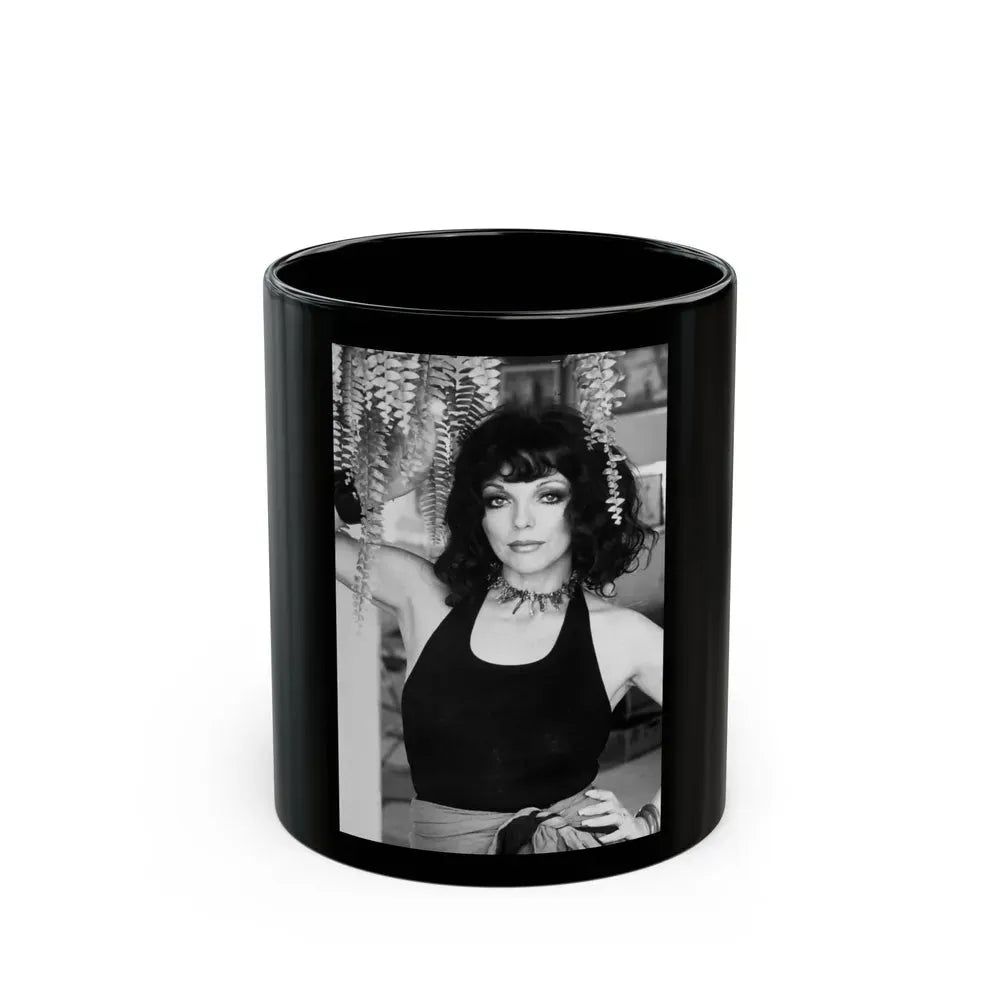 Joan Collins #661 (Vintage Female Icon) Black Coffee Mug 11oz - Go Mug Yourself