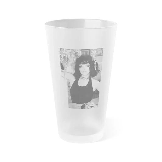 Joan Collins #661 (Vintage Female Icon) Frosted Pint Glass 16oz 16oz Frosted - Go Mug Yourself