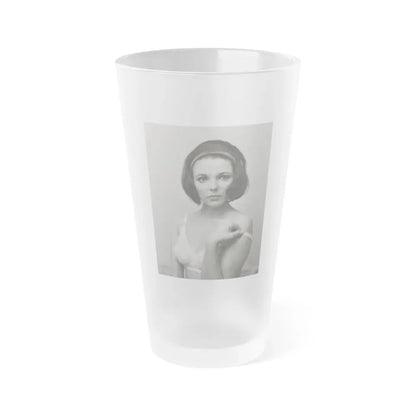 Joan Collins #663 (Vintage Female Icon) Frosted Pint Glass 16oz 16oz Frosted - Go Mug Yourself