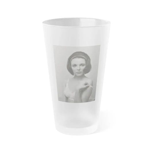 Joan Collins #663 (Vintage Female Icon) Frosted Pint Glass 16oz 16oz Frosted - Go Mug Yourself