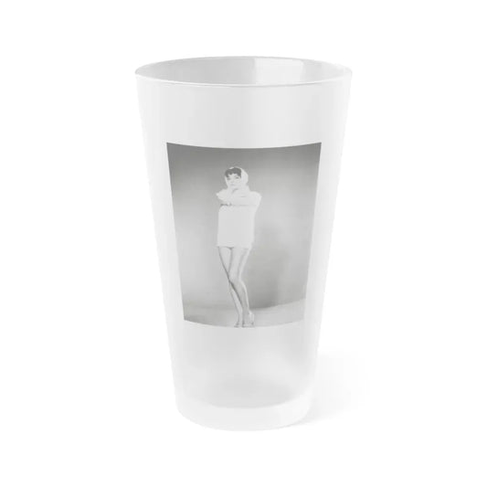 Joan Collins #664 (Vintage Female Icon) Frosted Pint Glass 16oz 16oz Frosted - Go Mug Yourself