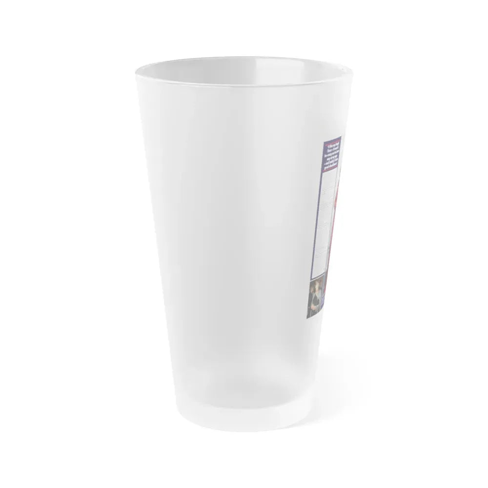 Joan Collins #666 (Vintage Female Icon) Frosted Pint Glass 16oz - Go Mug Yourself