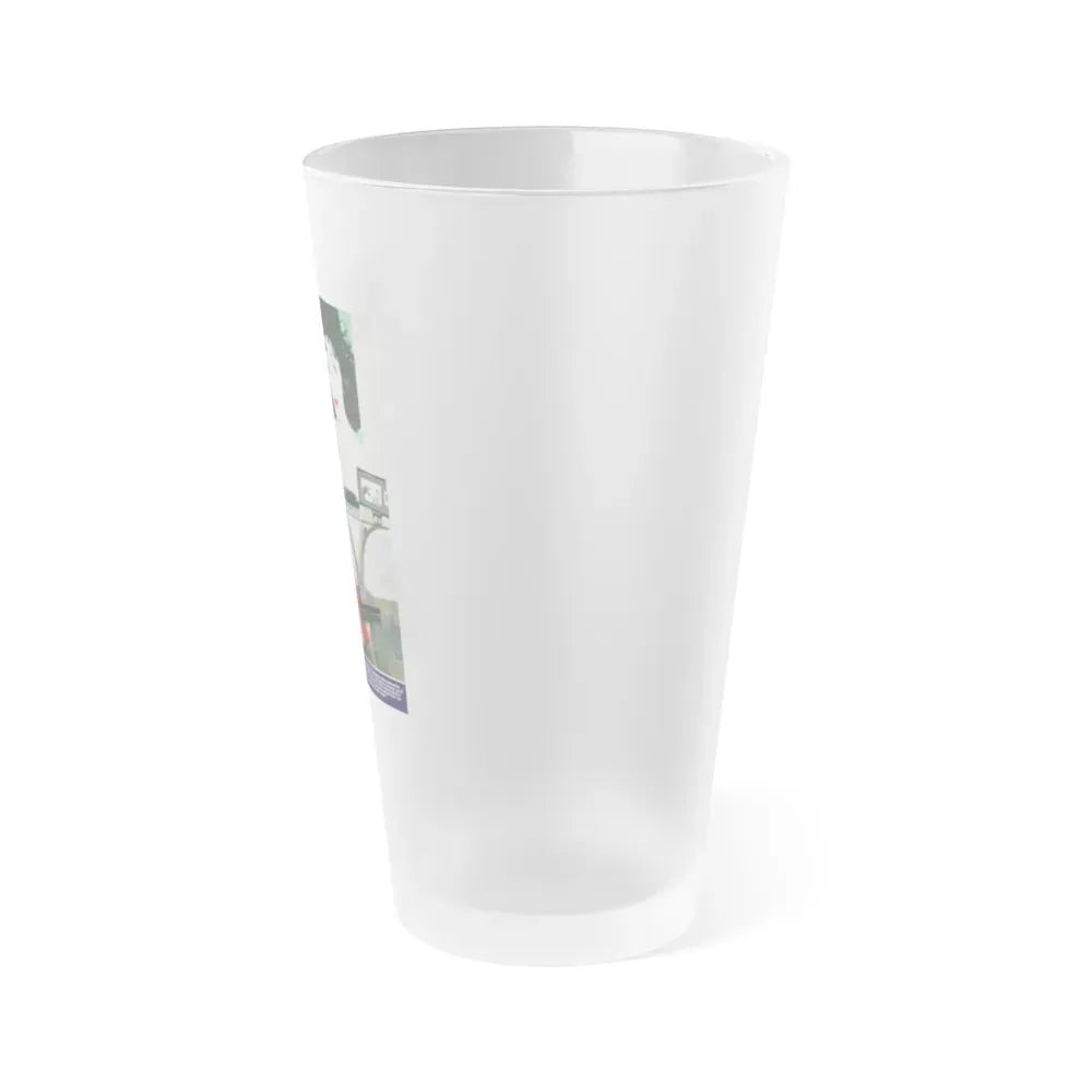 Joan Collins #666 (Vintage Female Icon) Frosted Pint Glass 16oz - Go Mug Yourself