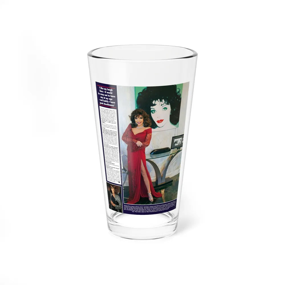 Joan Collins #666 (Vintage Female Icon) Pint Glass 16oz 16oz - Go Mug Yourself